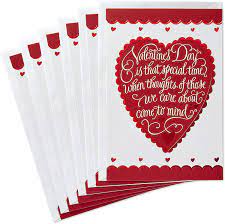 Whether you need a single card for your sweetheart or a lot of cards for your child's classroom, we can help. Amazon Com Hallmark Valentines Day Cards Pack Heart 6 Valentine Cards With Envelopes Everything Else