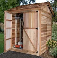 Cedar Storage Shed Kit Outdoor Living