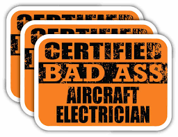 bad aircraft electrician stickers