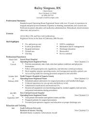 Sample Or Resume Nursing Resume Template Registered Nurse