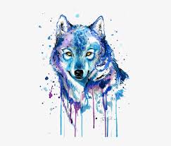 Archivo de fuentes de descarga gratuita. Gray Wolf Tattoo Watercolor Painting Drawing Dibujos De Lobo Con Acuarelas Png Image Transparent Png Free Download On Seekpng