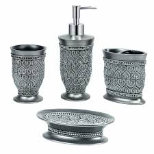 Dressing up your bathroom with discount accessories is a great way to add some nice detail to your décor and will also save you. Stainless Bathroom Accessories Toothbrush Soap Dish Dispenser Cup 4 Piece Set For Sale Online Ebay