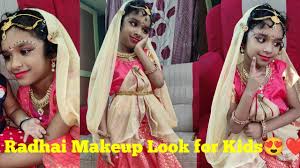 radhai makeup look for kids simple