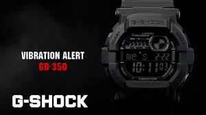 Countdown timer, full auto calendar, 12/24 hour format. Gd 350 1b Standard Digital G Shock Timepieces Casio