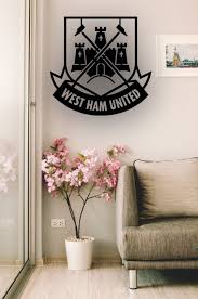 west ham united football logo metal