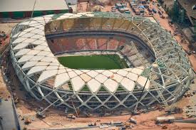 | manaus is the amazonâ€™s largest city, an incongruous urban metropolis in the middle of the jungle and a major port for seafaring. Stadion In Manaus Arbeiter Auf Wm Baustelle Todlich Verungluckt Fussball Wm Faz