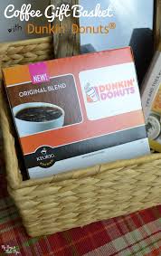coffee gift basket with dunkin donuts