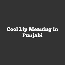 cool lip meaning in punjabi meaning