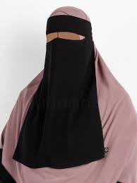 One Layer Niqab w Nose String (Premium Chiffon)