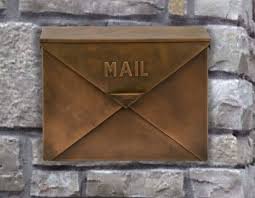 Mailbox Envelope Shaped Wall Mount Iron