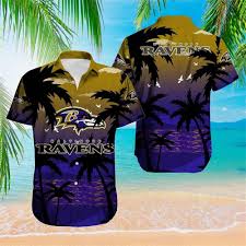 nfl baltimore ravens hawaiian shirt