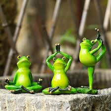 Frog Figurines Yoga Frog Statue