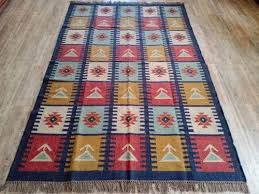 rectangular multicolor kilim wool rugs