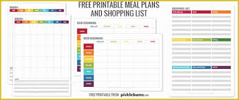 Free Meal Planner Template Of Monthly Menu Plan Printable