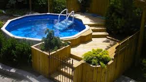 best above ground swimming pool deck