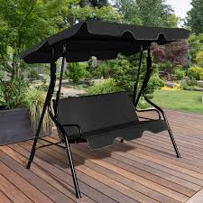 3 Seat Outdoor Patio Canopy Swing With
