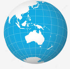 3d globe with white map and blue seas