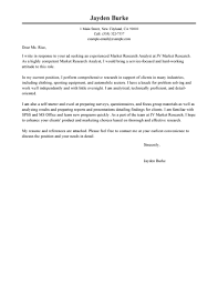 Leading Professional Market Researcher Cover Letter Examples