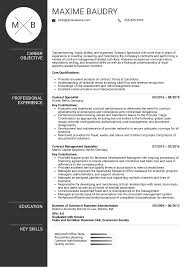 Read examples of manager resume objectives. Contract Specialist Resume Example Kickresume