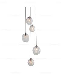 Art Glass Bubbles Pendant Lamp 5 Lights