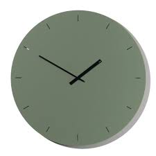 Too Designs Minimal Clock Olive Green