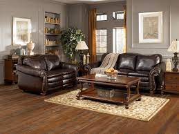 Living Room With Dark Brown Furniture ...