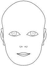 Click Here For Printable Pdf Of Blank Face Template Makeup