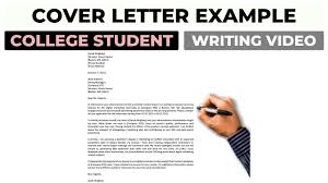 cover letter exle for college