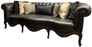 genuine leather living room sofa in