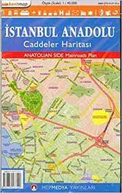 İstanbul haritası harita map yol haritası mekanların haritaları restoran haritaları i̇stanbul sokak haritası Kentmap Istanbul Anadolu Caddeler Haritasi Amazon De Eser Sahibi Yok Bucher