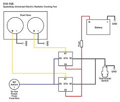 how to wire dual electric cooling fans