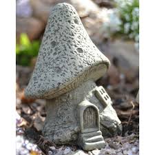 Fairy Mushroom House Set Of 3 Stone