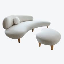 the curve sofa and footstool collett