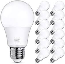A19 Led Light Bulbs 100 Watt Equivalent Led Bulbs 5000k Daylight White 1100 Lumens Standard E26 Medium Screw Base Cri 85 25000 Hours Lifespan No Flicker Non Dimmable Pack Of 12 Amazon Com
