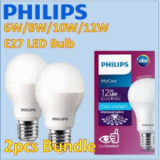 Philips Led E27 Led Bulb 6w 8w 10w 12w