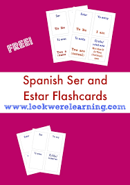 Free Printable Flashcards Ser And Estar Flashcards