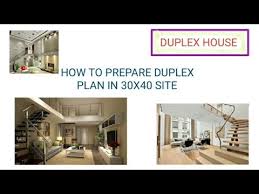 30x40 Duplex House Plan South Facing