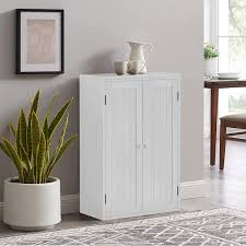 Modern White Wall Storage Cabinet With