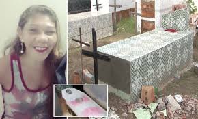 This video shows beautiful women in their funeral caskets! Woman Who Was Mistakenly Buried Alive In Brazil Daily Mail Online
