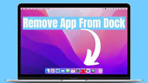 how to remove app from dock on macbook