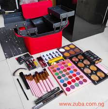 cloth makeup box with makeup s