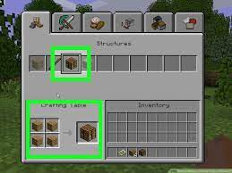 a crafting table in minecraft wikihow