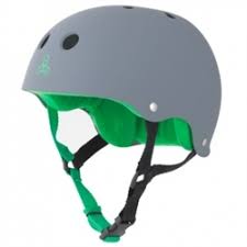 Triple 8 Brainsaver Rubber Helmet With Sweatsaver Liner Carbon