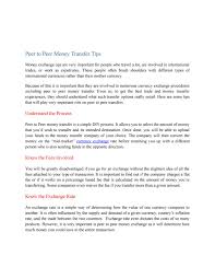 I have included fees, user experience, and ease of usage as part of the evaluation. Peer To Peer Money Transfer Tips By Kayla Sanchez Issuu