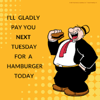 Popeye - Wimpy has just one thing on his mind today. #wimpy ...