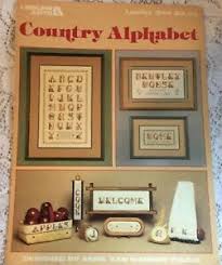 1985 Leisure Arts Leaflet 344 Country Alphabet Cross Stitch