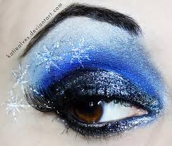 new year s eve makeup silver blue stars