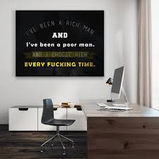 Wall Street Quote Wall Art Canvas Print