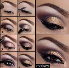 purple and gold eye makeup tutorial