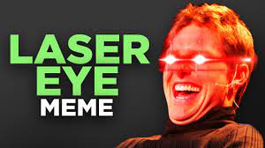 how to make a laser eye meme super